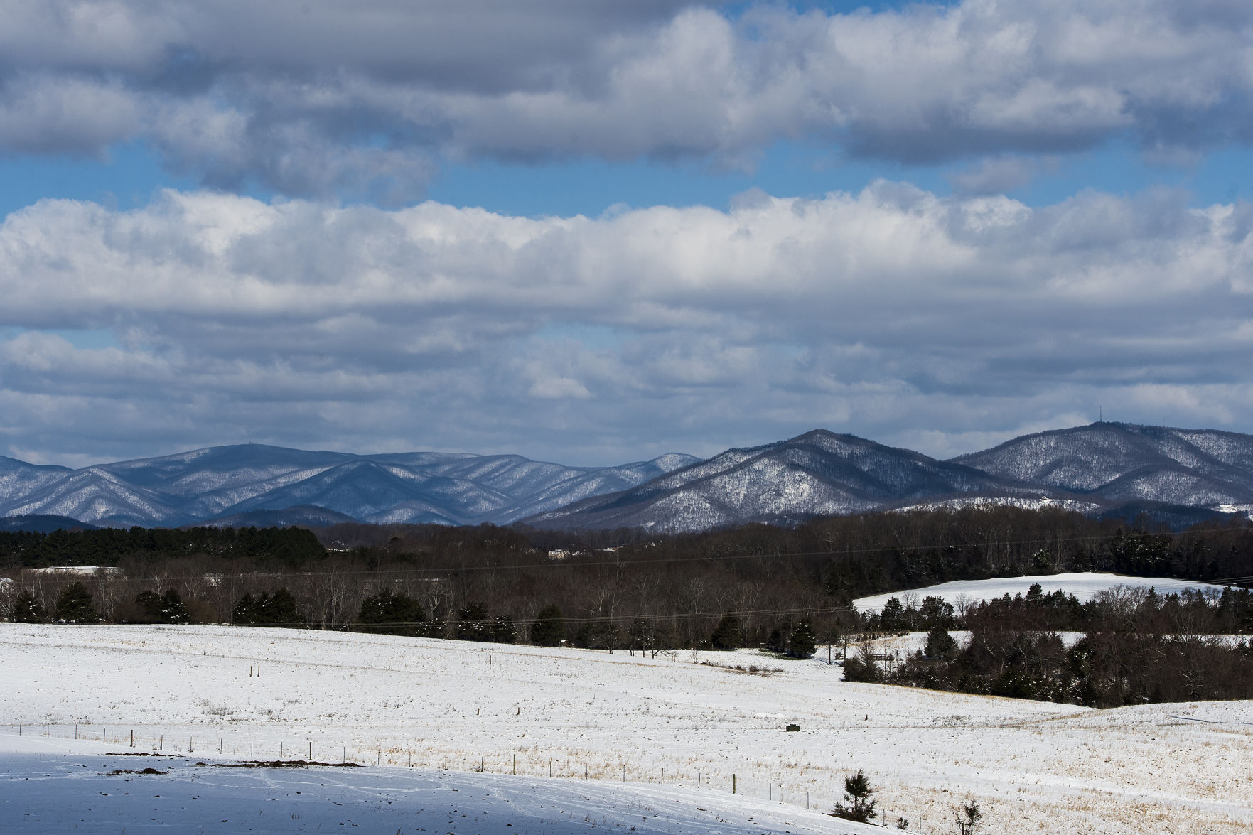 2018-03-13 snow Blue Ridge Mountains